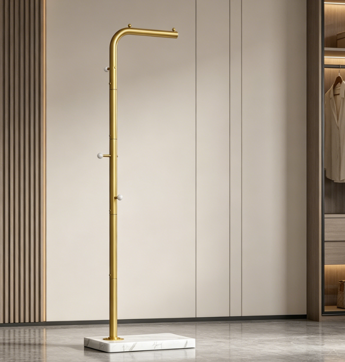 16 All-in-One Clothes Rack with Hanging Rod, Hooks and Stable Storage Structure - Image 1