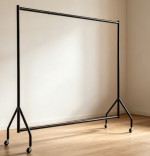 Portable Clothing Rack with Wheels for Easy Storage and Display in Any Room - Image 2